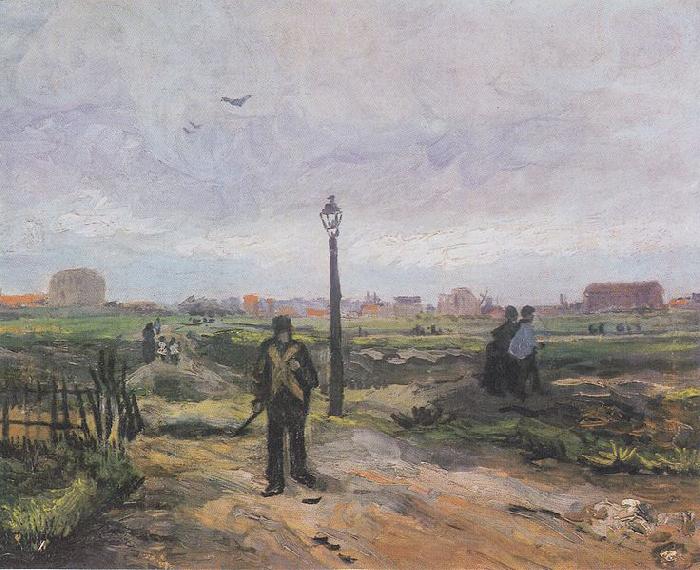 Vincent Van Gogh On the outskirts of Paris oil painting image